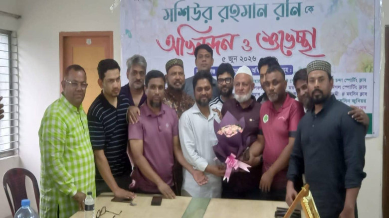 বিসিবির কাউন্সিলর মনোনীত হওয়ায় রনিকে সংবর্ধনা
